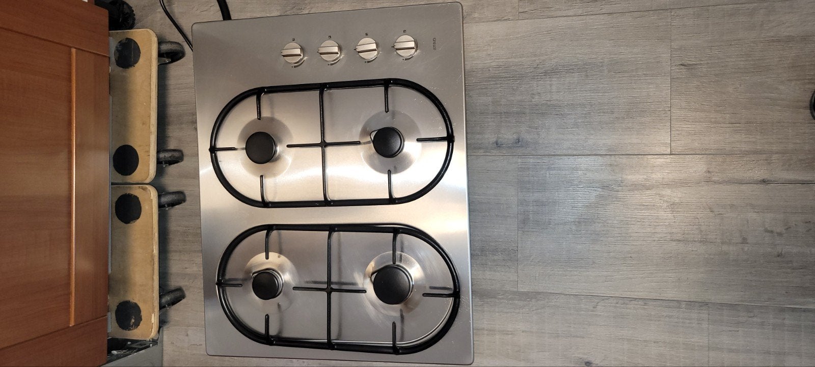 Atag gaskookplaat 60x50 cm - 4 kookzones, Witgoed en Apparatuur, Kookplaten, Ophalen, Gebruikt, 4 kookzones, Inbouw