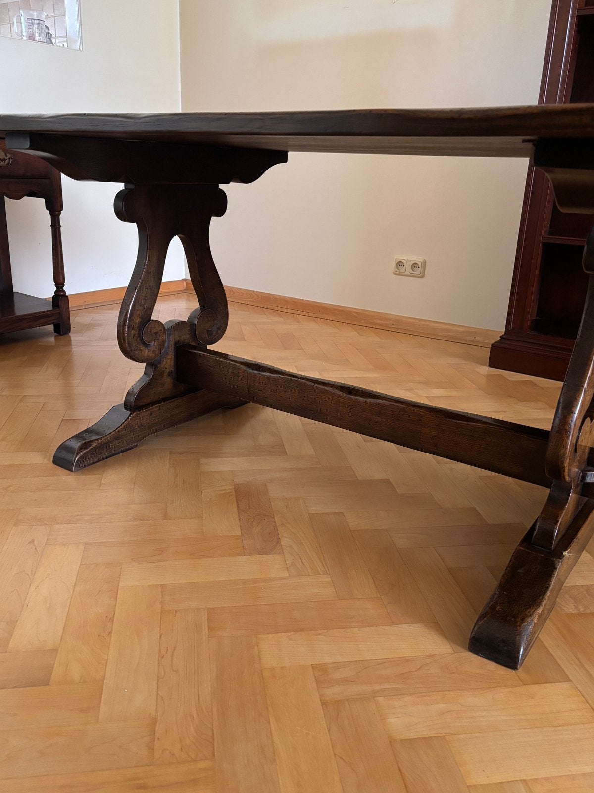Fratino tafel, eikenhout, Huis en Inrichting, Tafels | Eettafels, Ophalen, Gebruikt, Eikenhout, 50 tot 100 cm