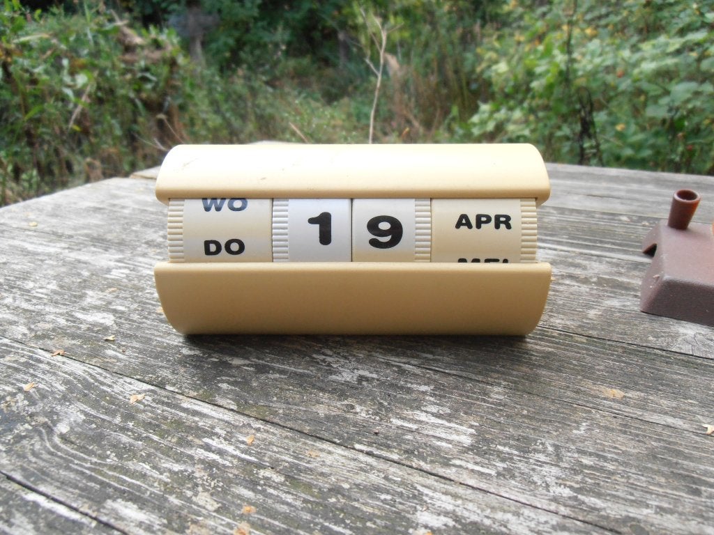 eeuwigdurende kalender vintage, Ophalen of Verzenden, Jaarkalender, Zo goed als nieuw
