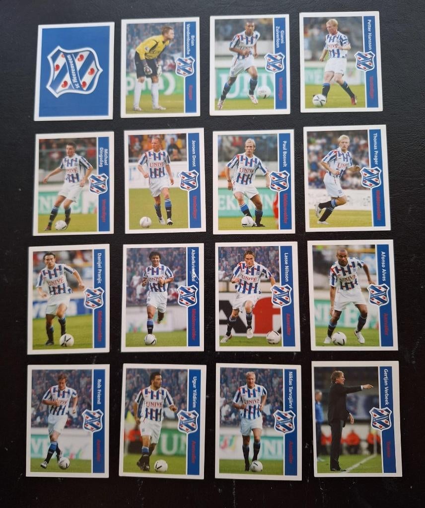 Complete set stickers SC Heerenveen 2006-07, Ophalen of Verzenden, Zo goed als nieuw, Overige binnenlandse clubs, Poster, Plaatje of Sticker