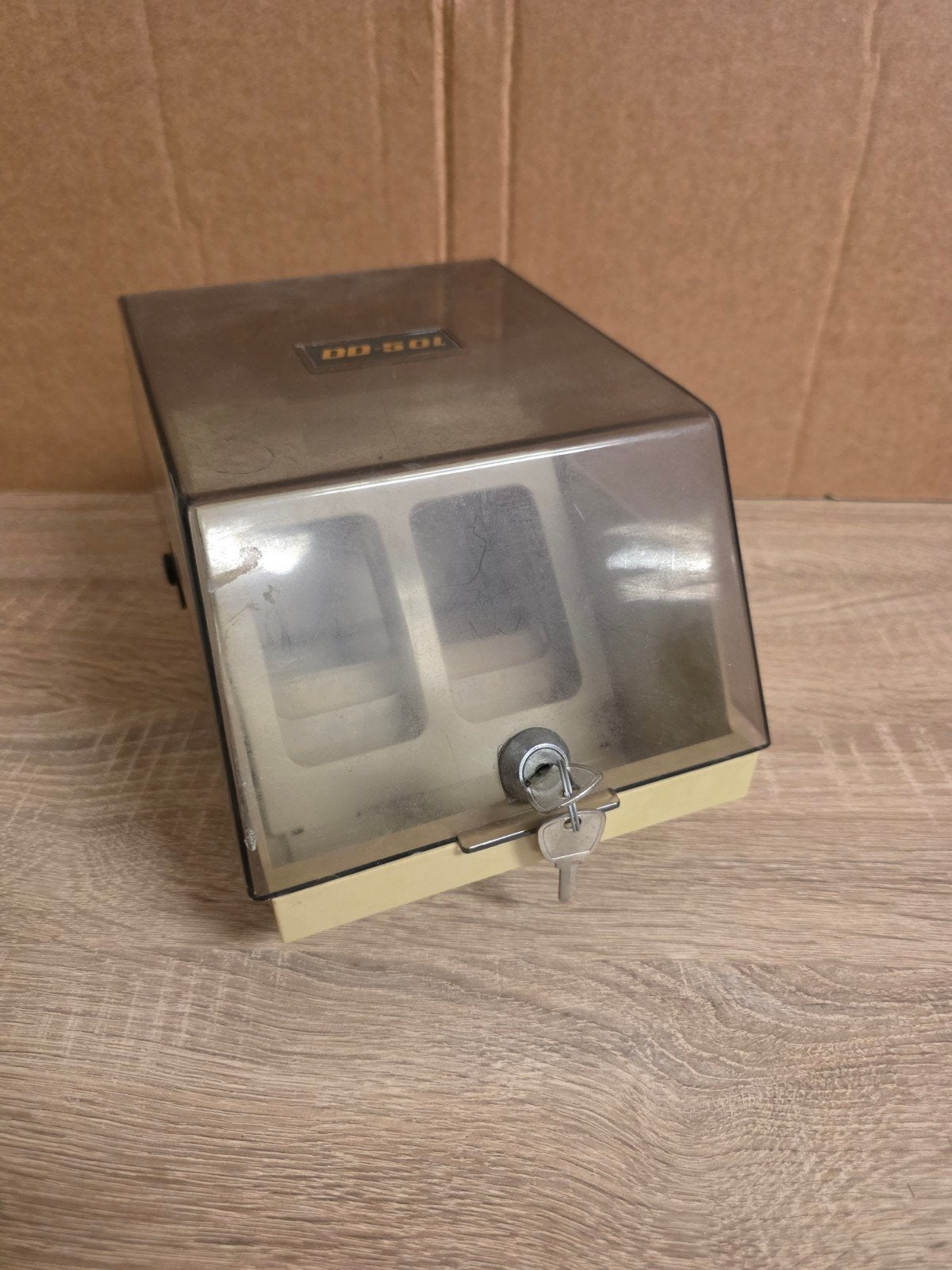 Vintage DD-501 Diskette Opbergdoos met Slot en Sleutel 5.25, Computers en Software, Vintage Computers, Ophalen of Verzenden