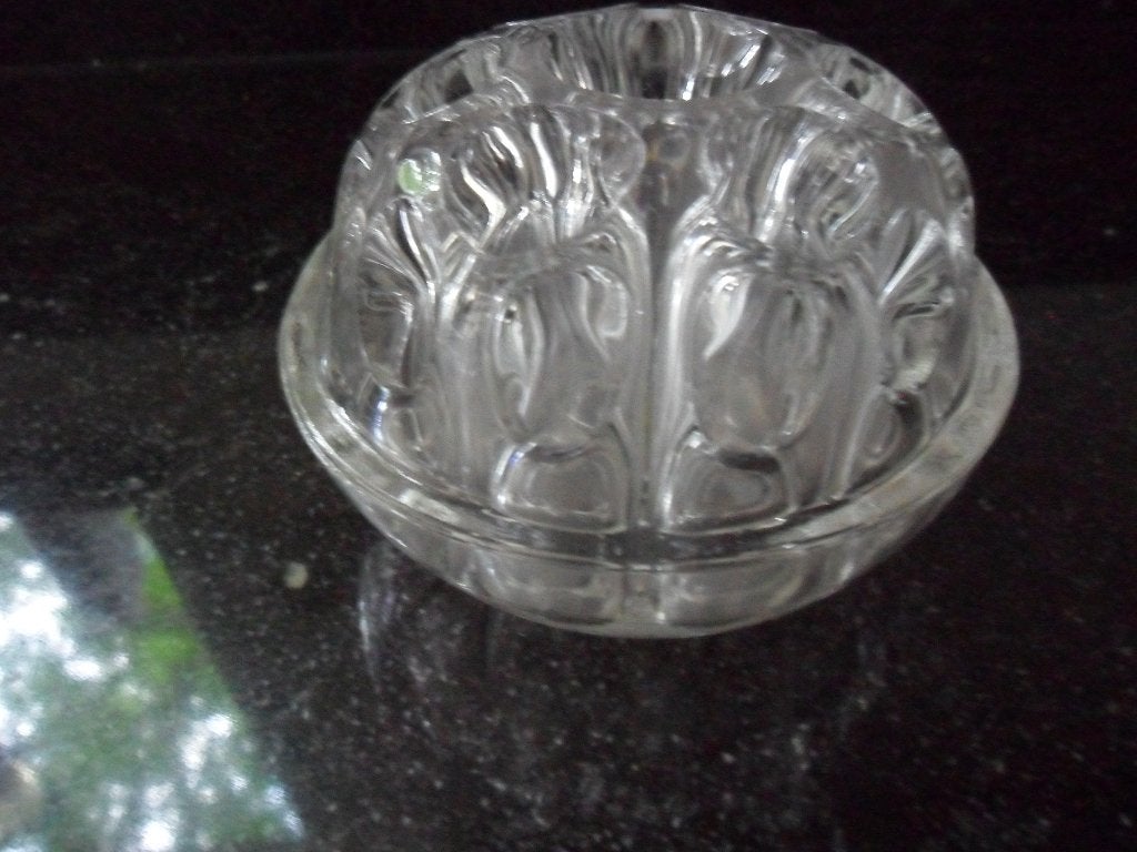 Franse glazen pique fleur rozensteker, Ophalen of Verzenden