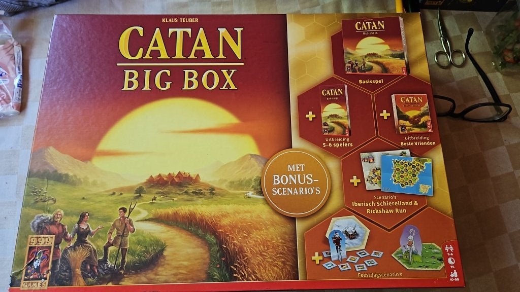 bordspellen big box Kolonisten v Catan vele spellen stans, Vijf spelers of meer, Ophalen of Verzenden, Nieuw