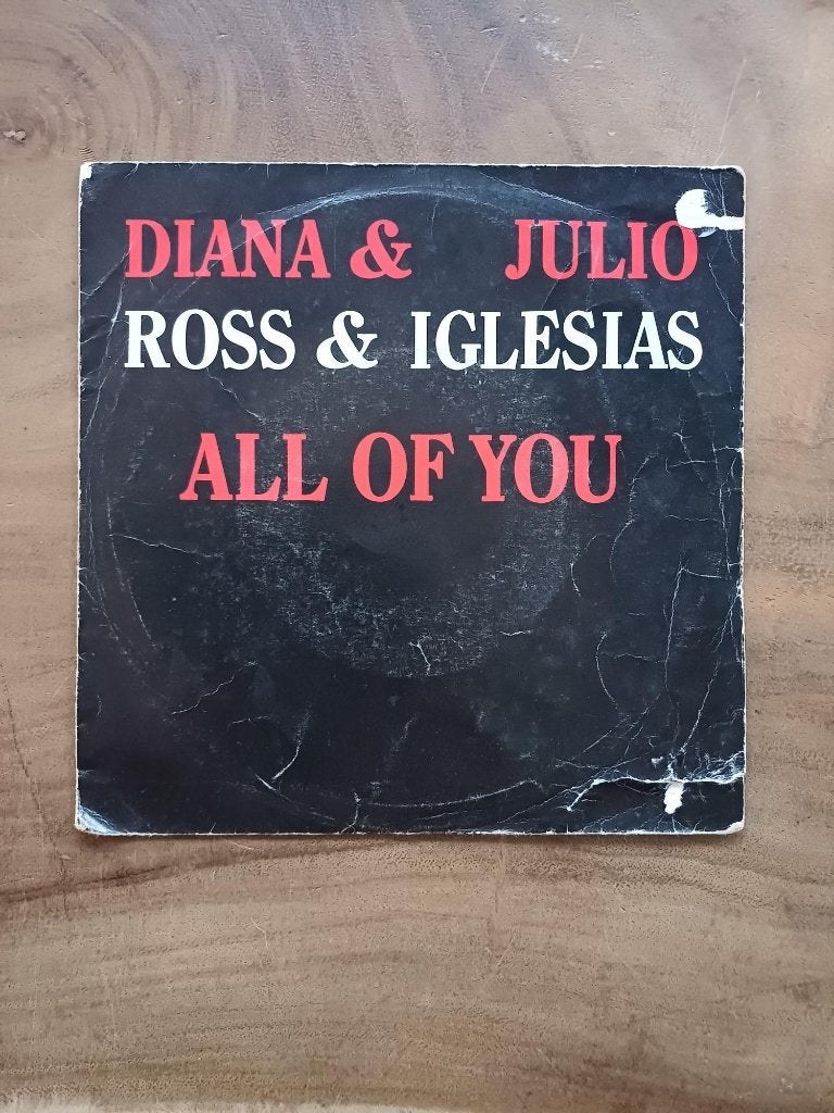 Diana Ross & Julio Iglesias - All Of You - Single - Vinyl, Gebruikt, 7 inch, Ophalen of Verzenden, Pop