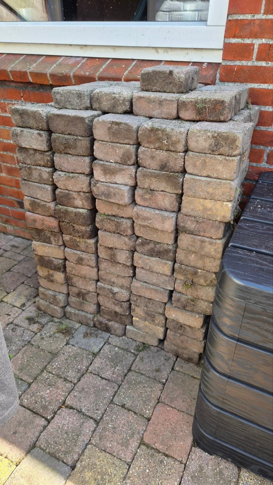 Gratis klinkers, Ophalen, Gebruikt, Beton, Klinkers