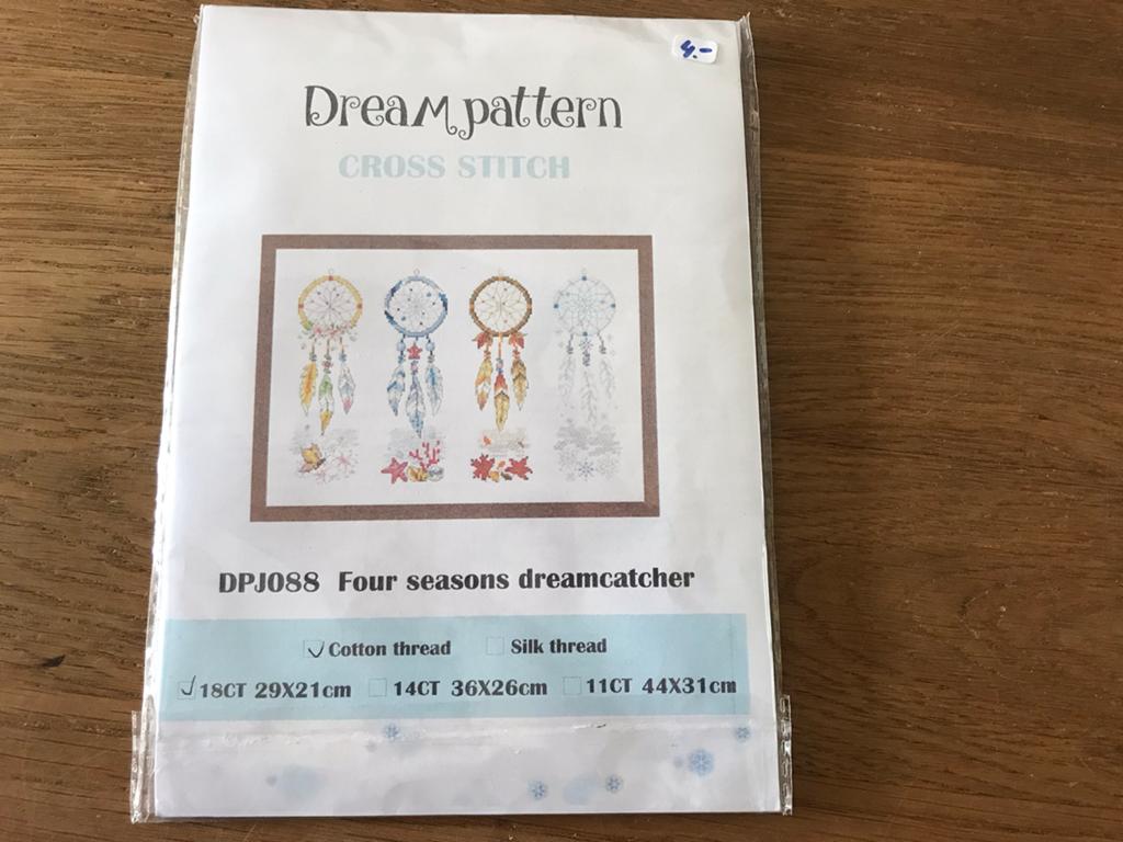 4 seizoenen dromenvanger , compleet borduurpakket, Hobby en Vrije tijd, Ophalen of Verzenden, Zo goed als nieuw, Borduurpakket