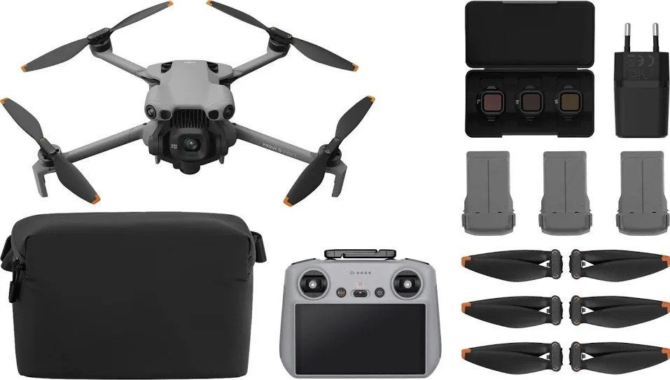 DJI Mini 5 Pro Fly More Combo - Zo goed als nieuw, Return to Home, 30 tot 45 minuten, Cameradrone, Ophalen of Verzenden