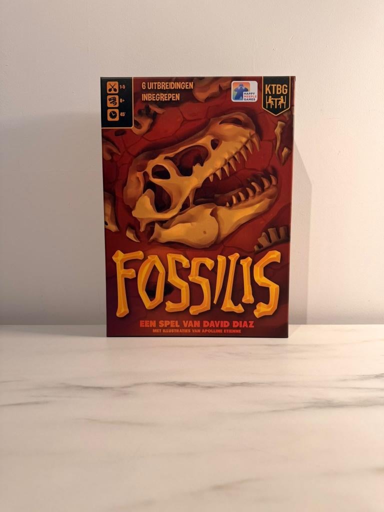 Fossilis (NL) Bordspel - Happy Meeple, Hobby en Vrije tijd, Gezelschapsspellen | Bordspellen, Nieuw, Ophalen of Verzenden