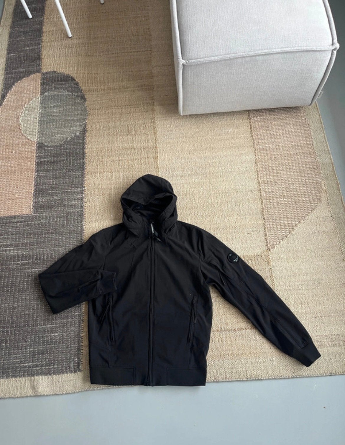 CP Company soft shell-R, Ophalen of Verzenden, Zo goed als nieuw, Maat 52/54 (L), Blauw
