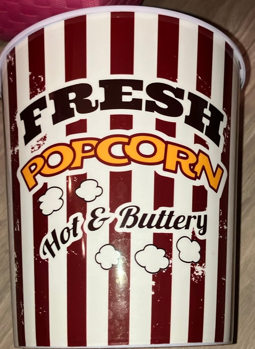 Popcorn bak 17,5 bij 17,5, Ophalen of Verzenden, Zo goed als nieuw, Film, Gebruiksvoorwerp