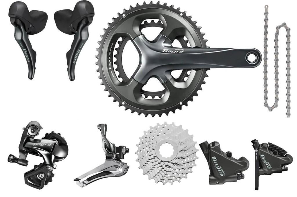 Shimano Tiagra 4700 10-speed groep compleet, Fietsen en Brommers, Fietsonderdelen, Ophalen of Verzenden, Gebruikt, Overige typen