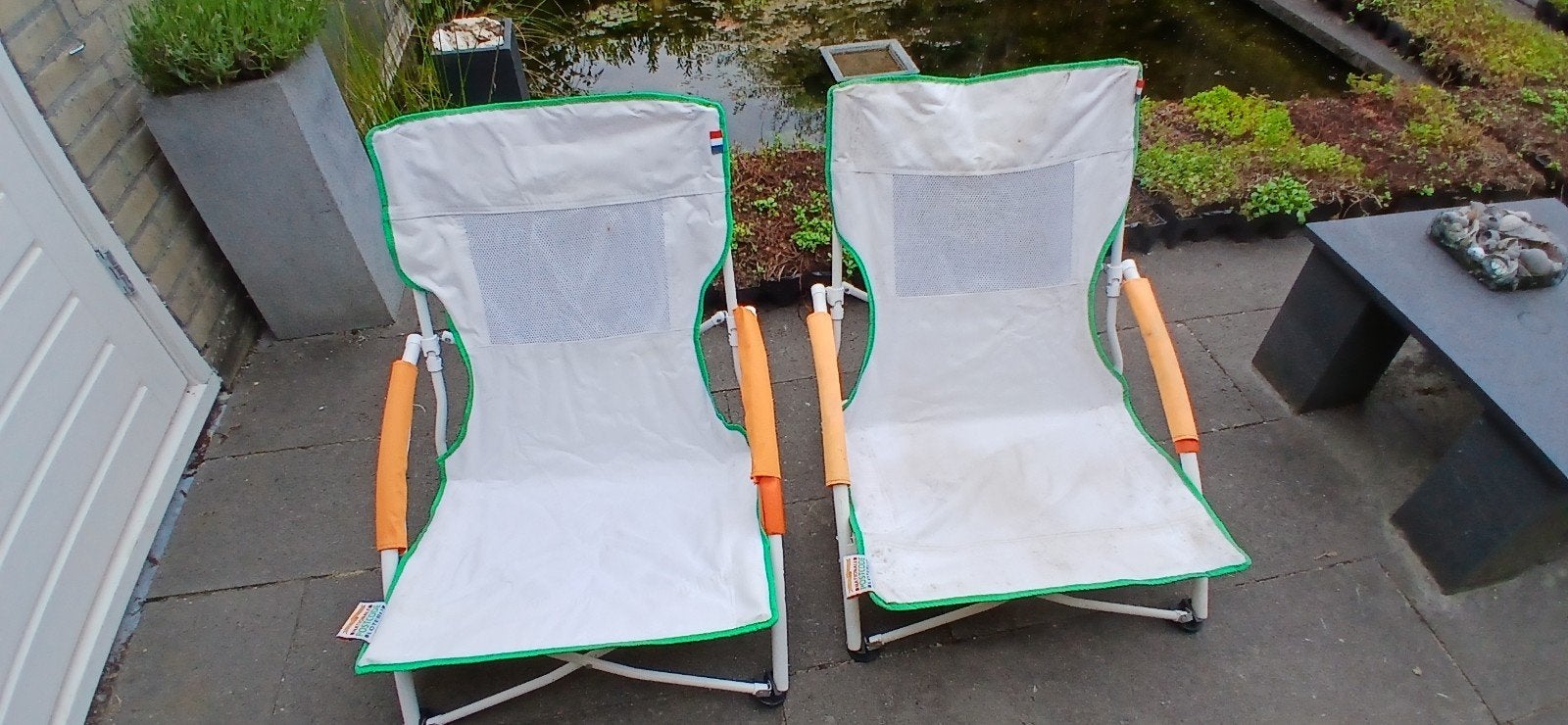 postcode strandstoeltjes, Tuin en Terras, Ophalen, Gebruikt, Kunststof