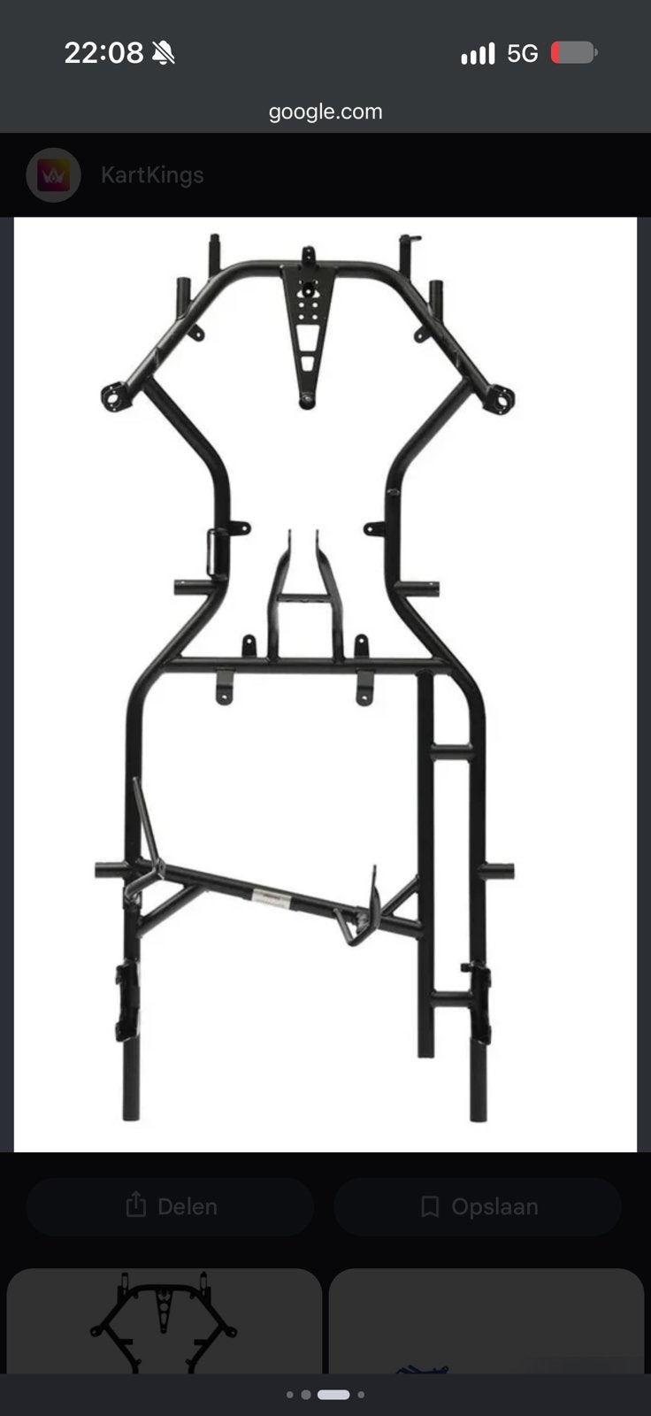 Gezocht crg of ckr kart frame senioren, Ophalen, Gebruikt, Onderdelen Kart