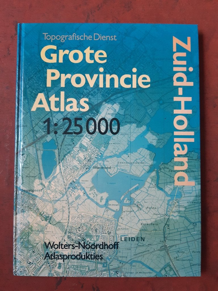 Zuid Holland, Grote Provincie Atlas, 1:25.000, 1990, € 3,=, Overige atlassen, Wolters-Noordhoff, Ophalen of Verzenden, Zo goed als nieuw