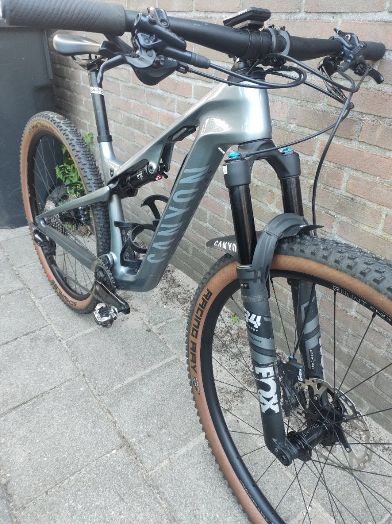 Canyon Lux Trail CF maat XS carbon MTB, Fully, 45 tot 49 cm, Zo goed als nieuw, Schijfrem