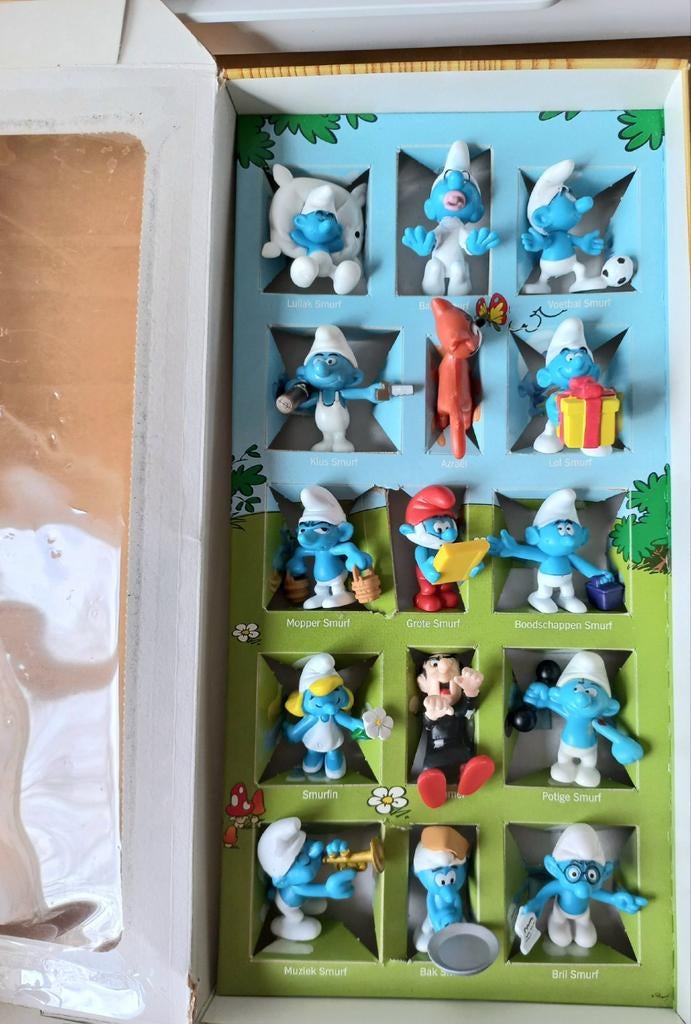 Smurfen collectie AH, spel en dobbelsteen, Verzenden, Gebruikt, Verschillende Smurfen