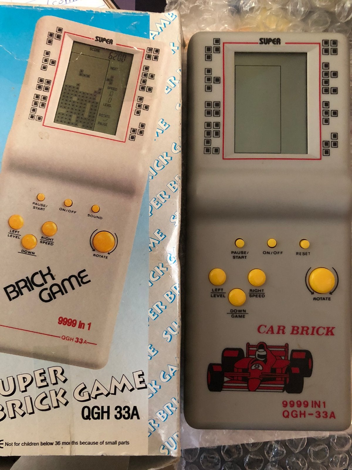 Vintage Super Brick Game QGH 33A werkend op batterijen, Spelcomputers en Games, Ophalen of Verzenden, Gebruikt