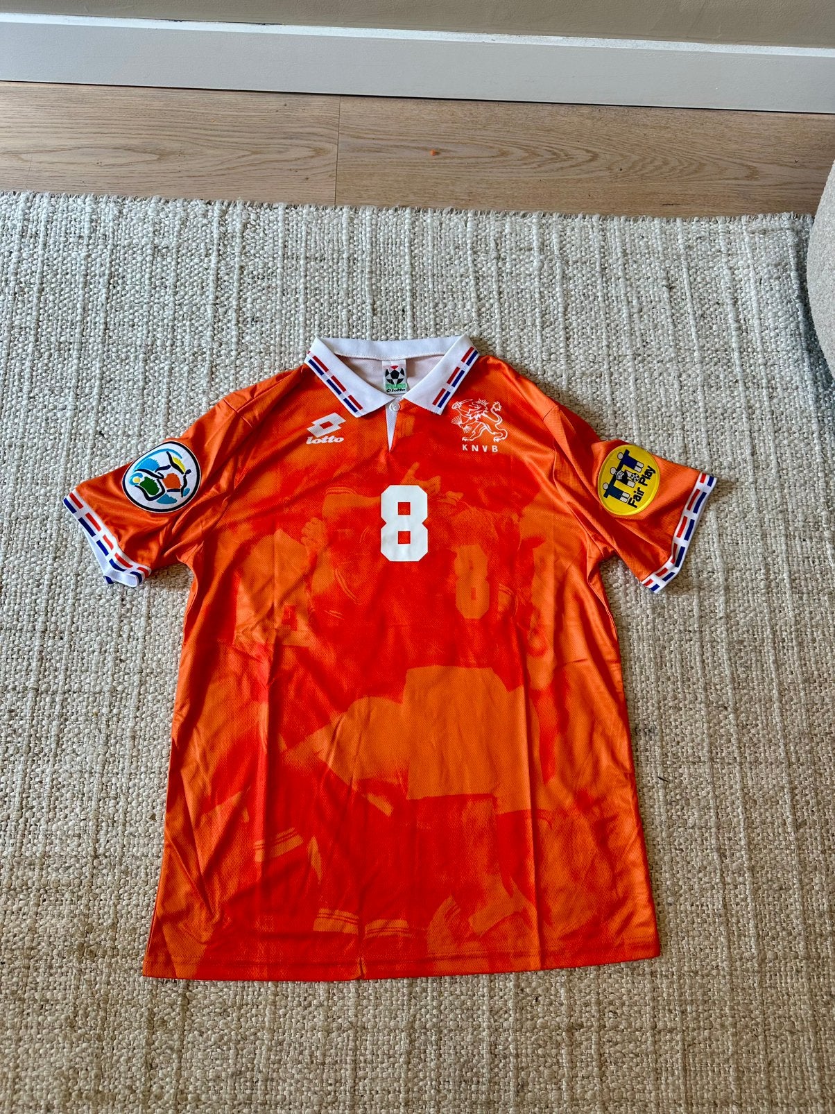 NEDERLANDS ELFTAL SHIRT DAVIDS #8 1996, Maat L, Ophalen of Verzenden, Zo goed als nieuw, Shirt