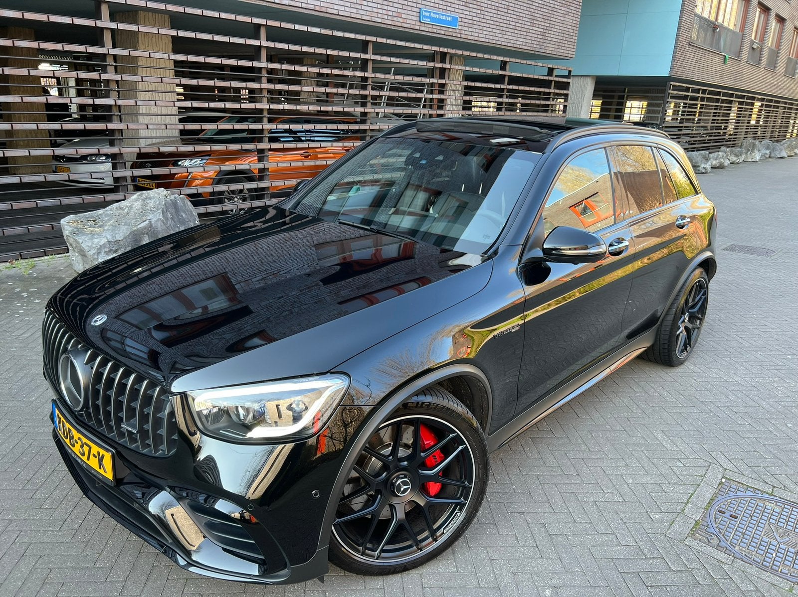 Mercedes-Benz GLC 63 S AMG 510pk 4MATIC+ AMG Speedshift MCT, Auto's, Automaat, 510 pk, Zwart, Leder