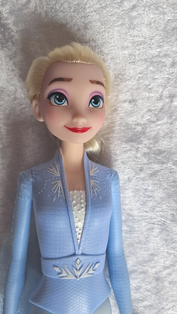 z.g.an. Elsa pop, Merk Hasbro, grote v. Barbie Frozen Disney, Ophalen of Verzenden, Zo goed als nieuw, Barbie