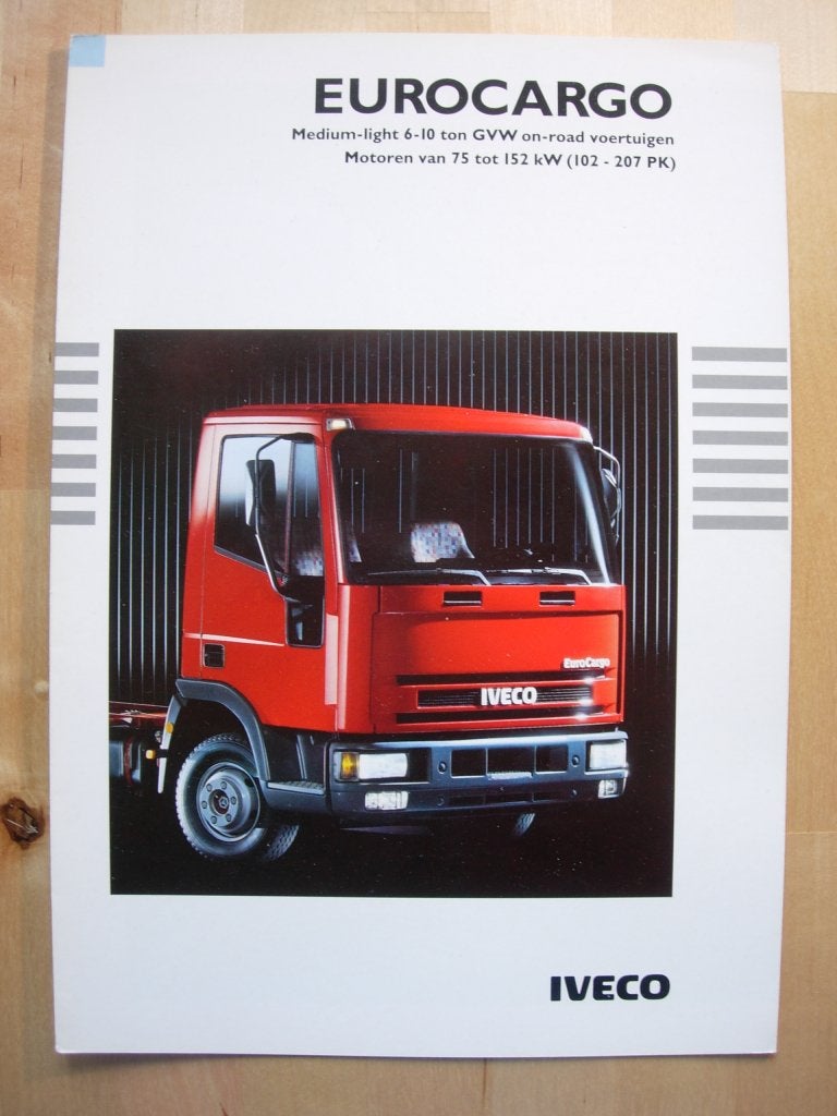 Iveco EuroCargo Brochure 1991 – 6 t/m 10 Ton, Iveco, Ophalen of Verzenden, Zo goed als nieuw, Overige merken