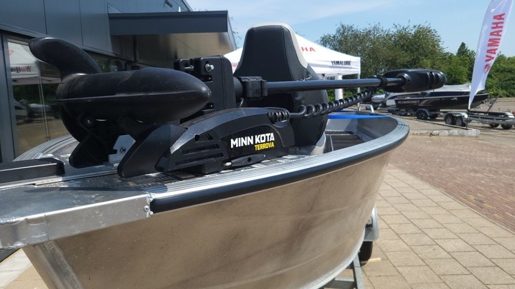 Qwest RF450 met Suzuki DF30 & Trailer - Minn Kota Terrova, Watersport en Boten, Ophalen, Overige merken, Aluminium, Zo goed als nieuw