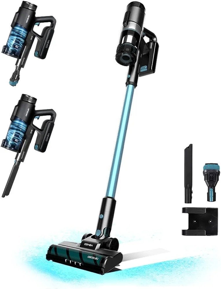 Cecotec Conga Rockstar 1500 Ray Pure Steelstofzuiger, Ophalen of Verzenden, Zo goed als nieuw