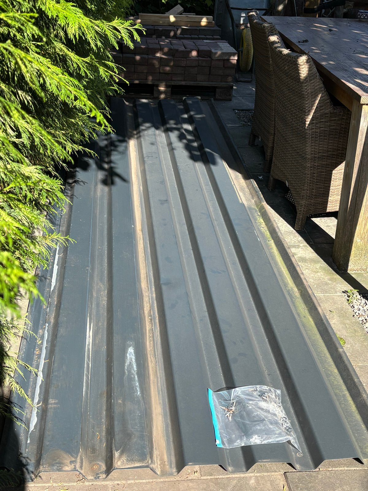Golfplaten voor dakbedekking - Gebruikt, Tuin en Terras, Ophalen, Gebruikt, Overige typen