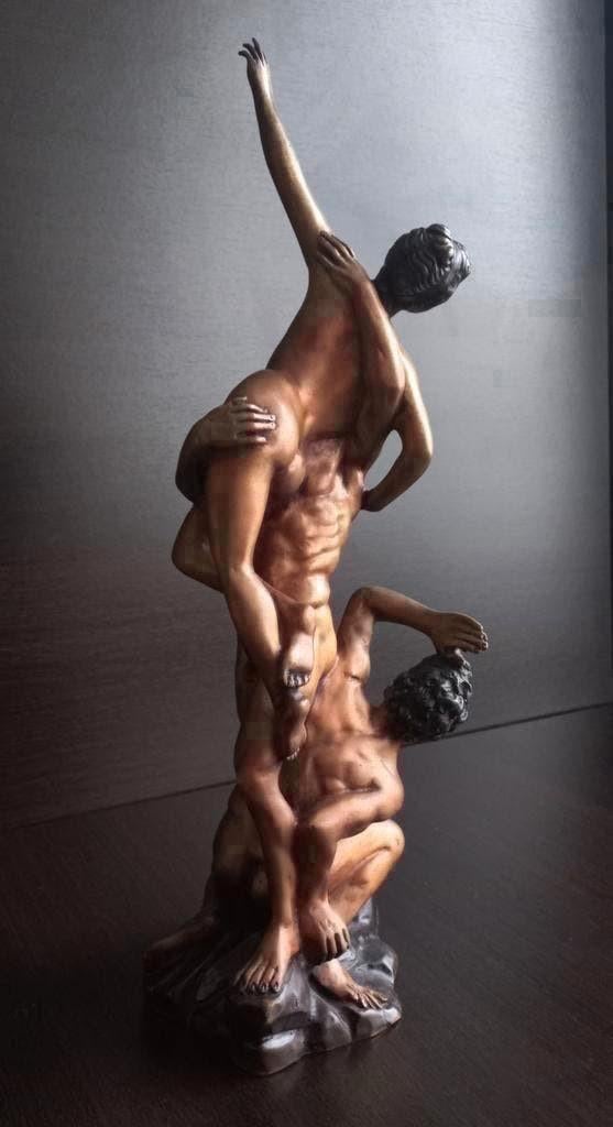 Antiek Brons beeld GROUP OF THE RAPE OF A SABINE,Bronzen Art, Antiek en Kunst, Antiek | Koper en Brons, Ophalen of Verzenden, Brons
