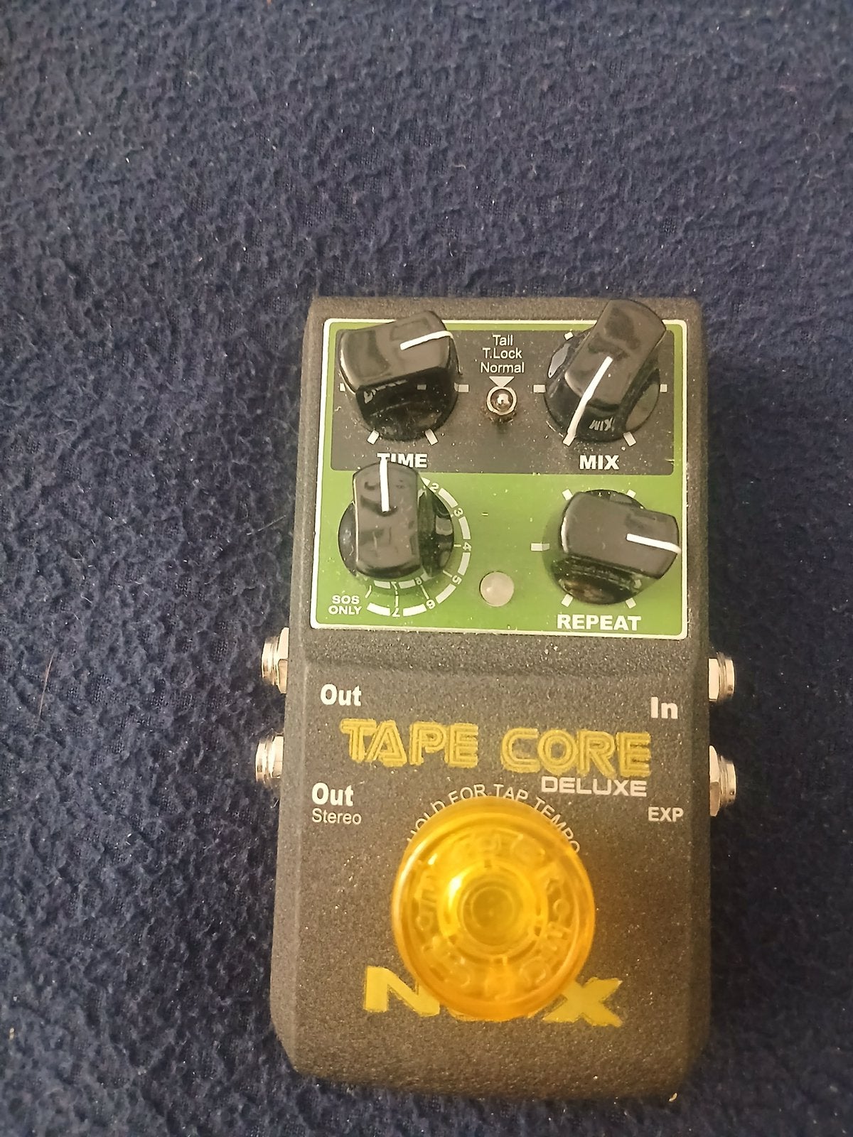 NUX Tape Core Space Echo style echo with Mooer switch cap, Ophalen of Verzenden, Gebruikt, Delay of Echo