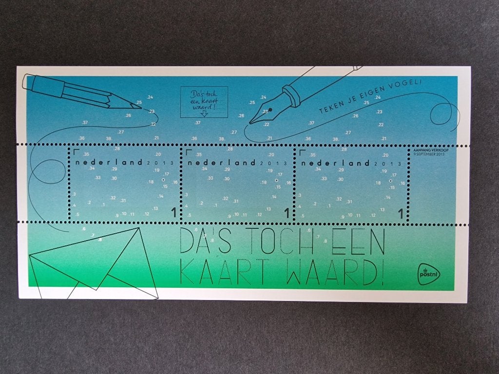 2013 Blok 3095 Dat is toch een kaart waard. Postfris., Ophalen of Verzenden, Na 1940, Postfris