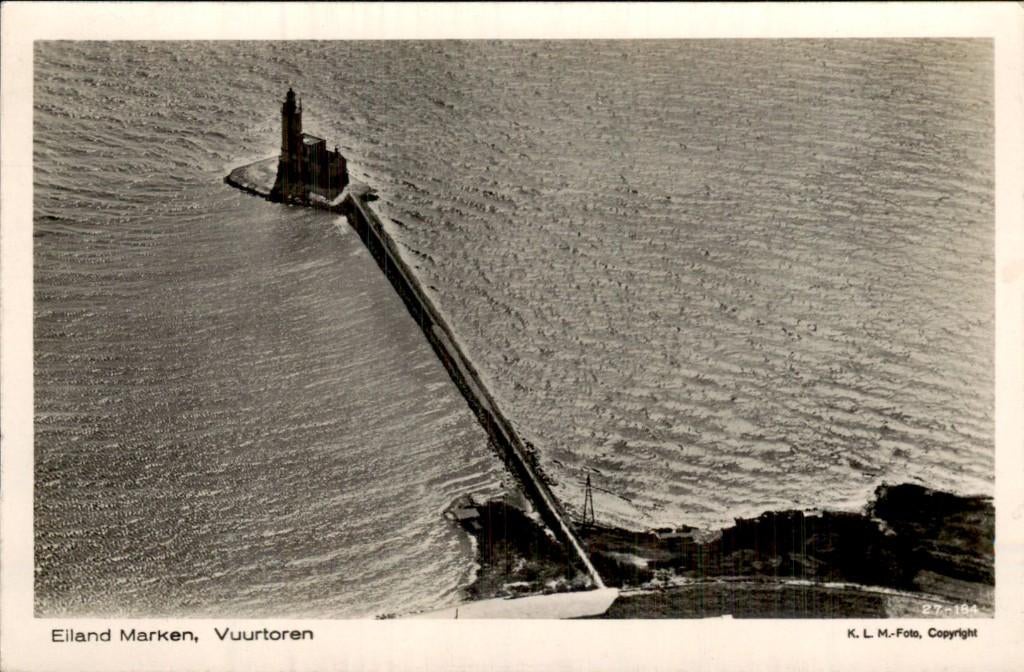 Marken - Vuurtoren - Eiland, Ophalen of Verzenden, 1920 tot 1940, Ongelopen, Noord-Holland