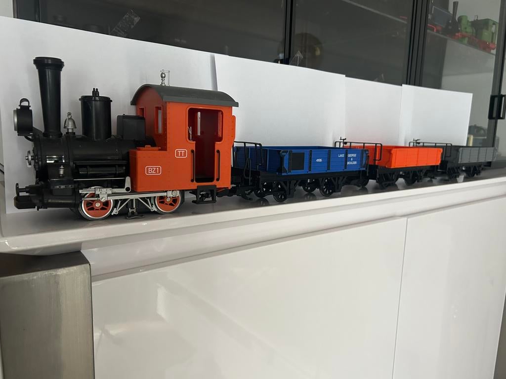 Märklin LGB Stoomlocomotief BZ1 TT Oranje Zwart, Hobby en Vrije tijd, Modeltreinen | Overige schalen, Wisselstroom, Gebruikt, Locomotief