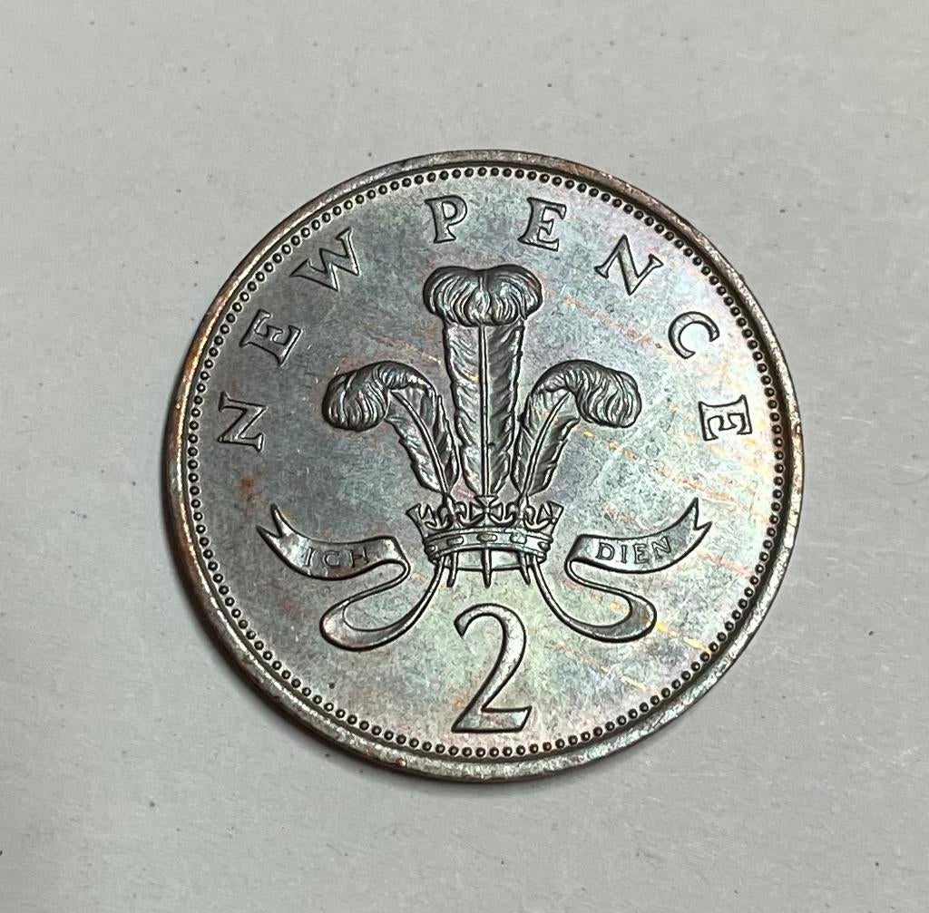 2 new pence Engeland 1979, Ophalen of Verzenden, Overige landen