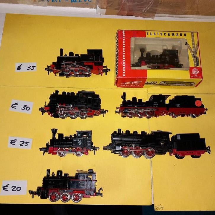 12 x Fleischmann stoomlok, Hobby en Vrije tijd, Gebruikt, Fleischmann, Ophalen of Verzenden, Gelijkstroom