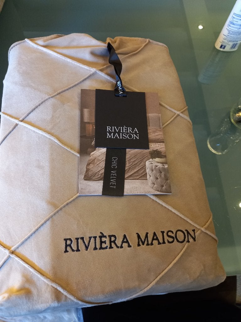 Riviera Maison dekbedovertrek DIAMOND VELVET 1-PERS -50%, Huis en Inrichting, Slaapkamer | Beddengoed, Verzenden, Dekbedovertrek