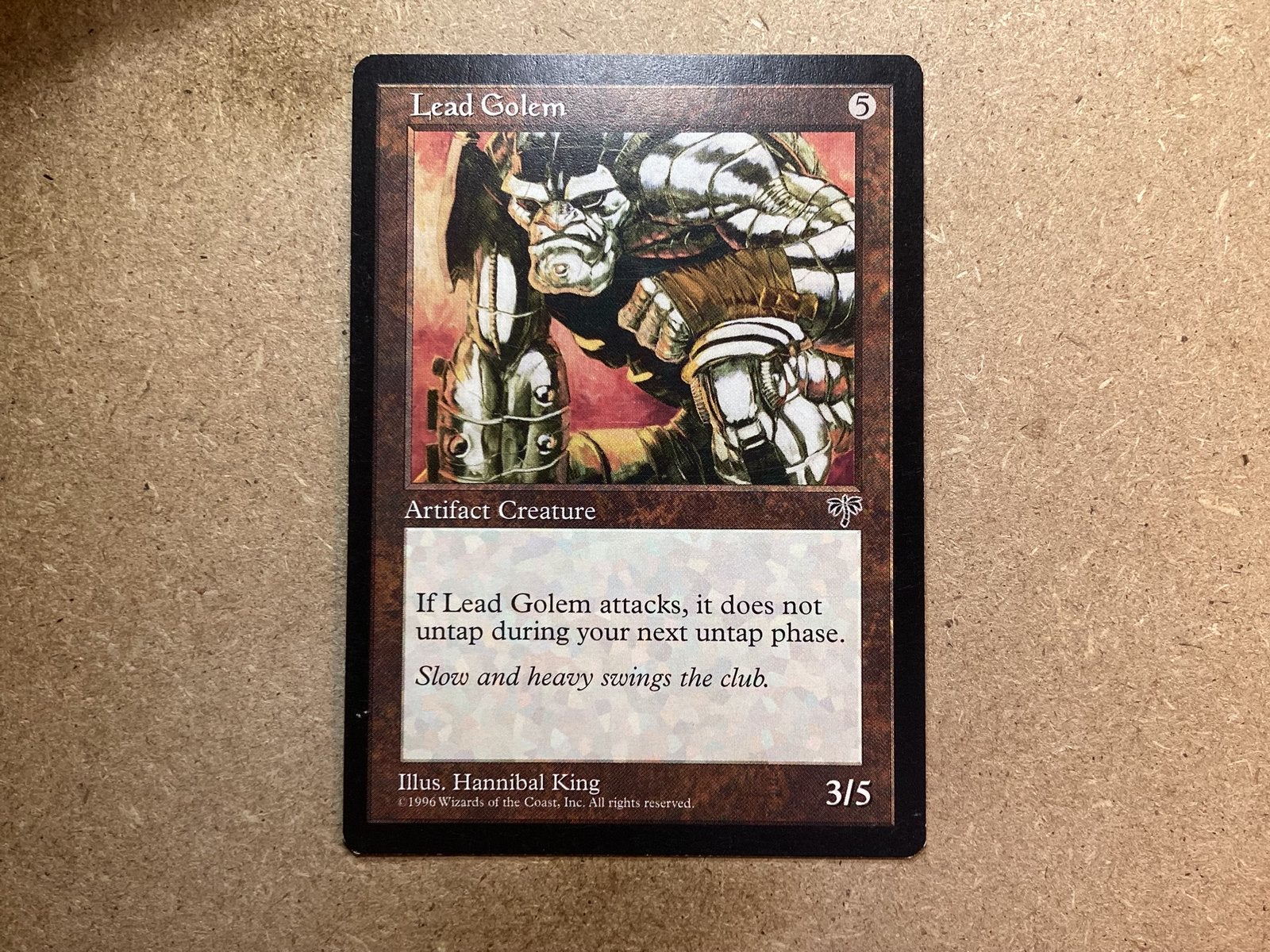 1x Lead Golem (Excellent), Ophalen of Verzenden, Zo goed als nieuw, Losse kaart