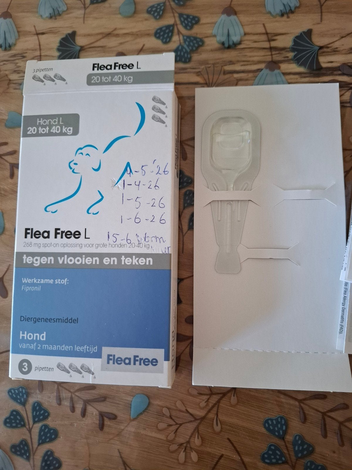1 pipet Flea free spot on voor hond 20-40 kg, Ophalen, Nieuw, Overige typen