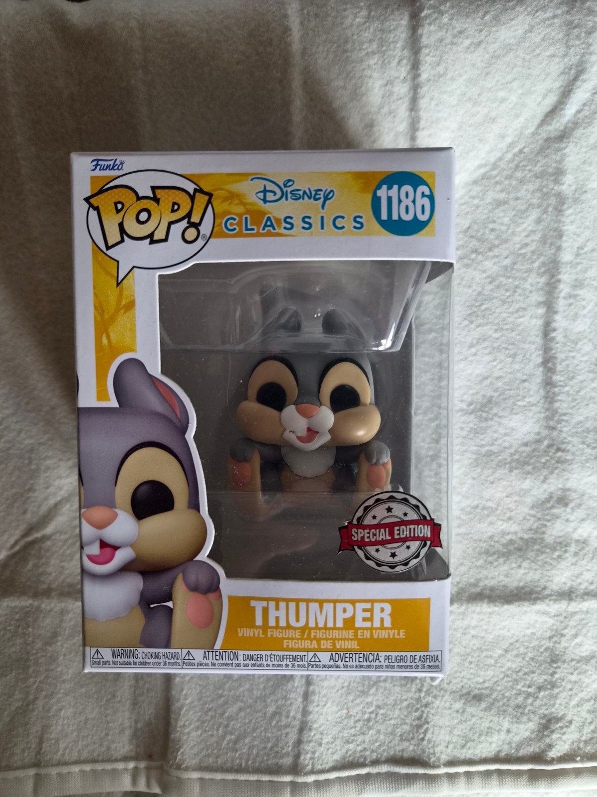 Funko Pop! Disney Thumper 1186, Ophalen of Verzenden, Zo goed als nieuw