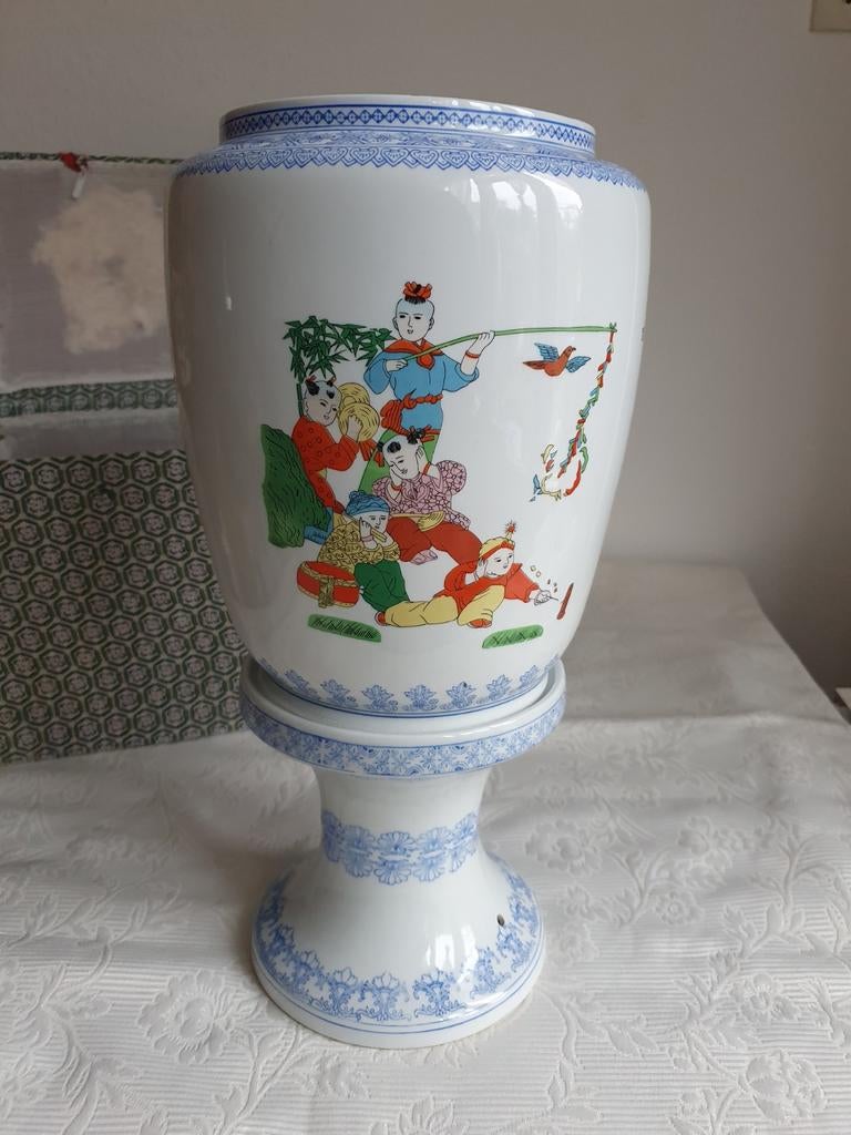 Chinese porseleinen lamp / vaas, Antiek en Kunst, Ophalen