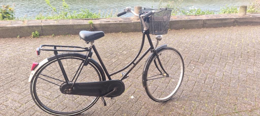 Oma fiets, Fietsen en Brommers, Fietsen | Dames | Omafietsen, 53 tot 56 cm, Ophalen, Gebruikt, Terugtraprem