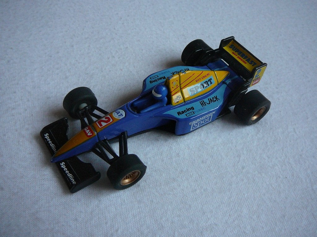 welly no. 9910 raceauto blauw, Ophalen of Verzenden, Auto