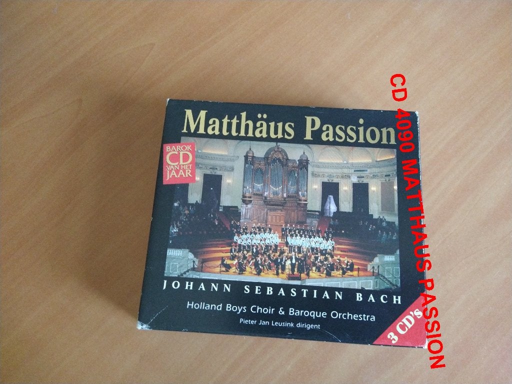 3 CD-BOX Johann Sebastian Bach. Matthäus Passion, Ophalen of Verzenden, Classicisme, Zo goed als nieuw, Kamermuziek