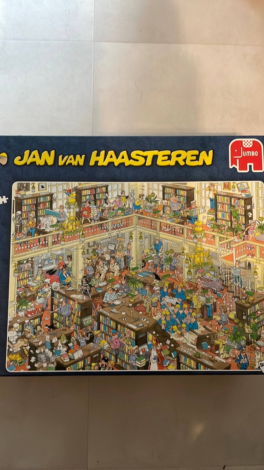 Jan van Haasteren: de Bibliotheek, Ophalen, 500 t/m 1500 stukjes, Zo goed als nieuw