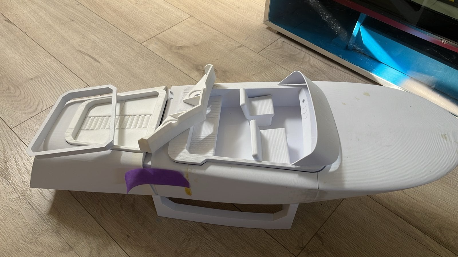 3D Geprint Modelboot RIVA AQUARAMA - Uniek Project, Ophalen, Nieuw, Groter dan 1:32, Overige merken