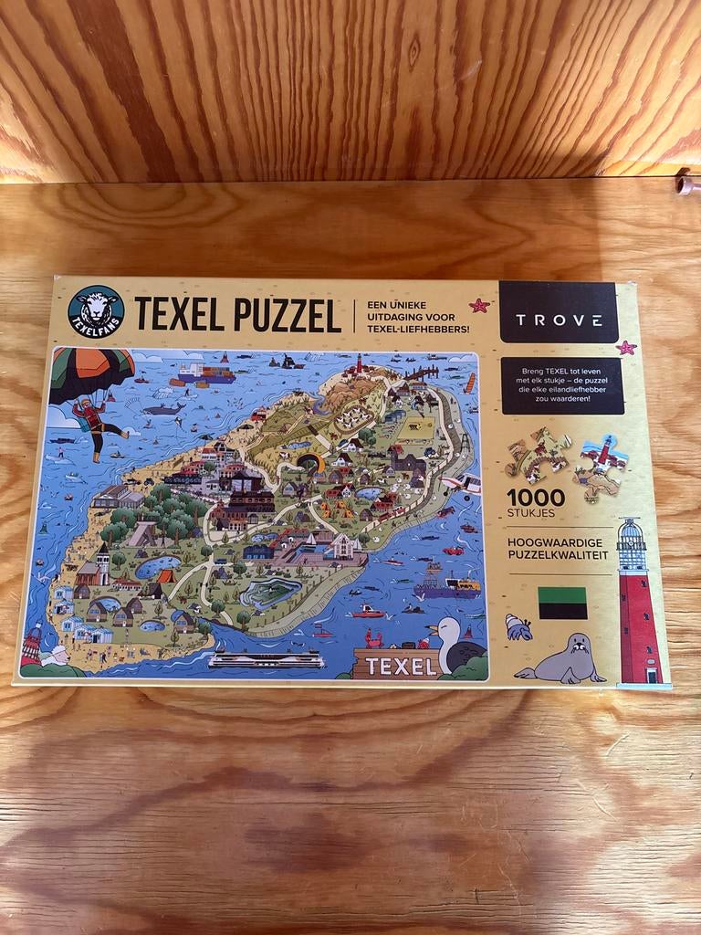Texel Puzzel 1000 Stukjes - Unieke Uitdaging, Ophalen of Verzenden, 500 t/m 1500 stukjes, Nieuw, Legpuzzel