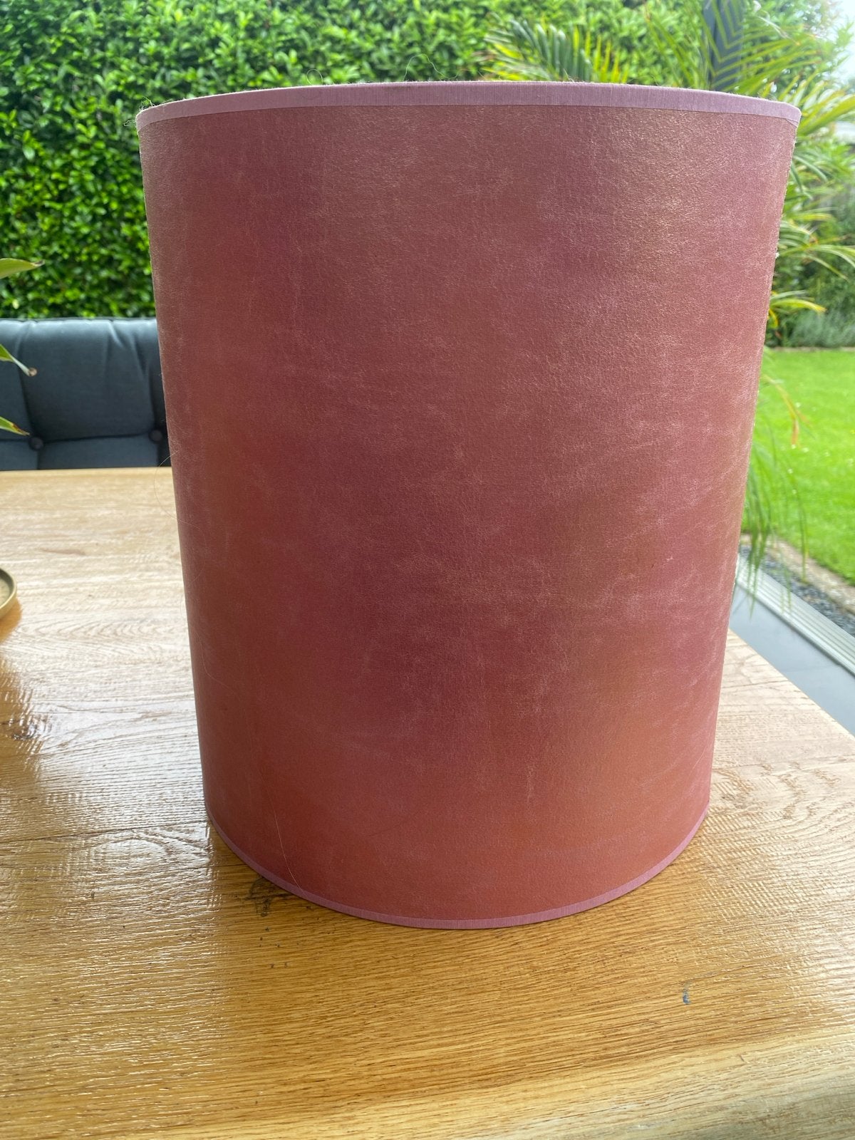 Mooie roze lampenkap, zo goed als nieuw, Ophalen, Rond, Zo goed als nieuw, 30 cm