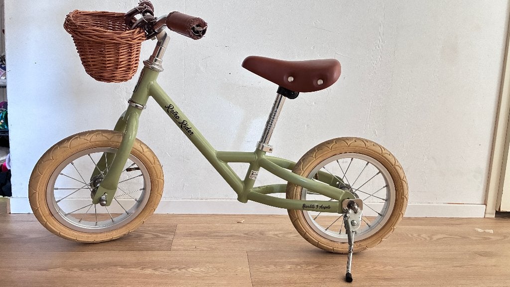 Loopfiets Angels Bandits Retro Rider 12 inch - met mandje, Ophalen, Zo goed als nieuw, Minder dan 16 inch, Bandits & Angels