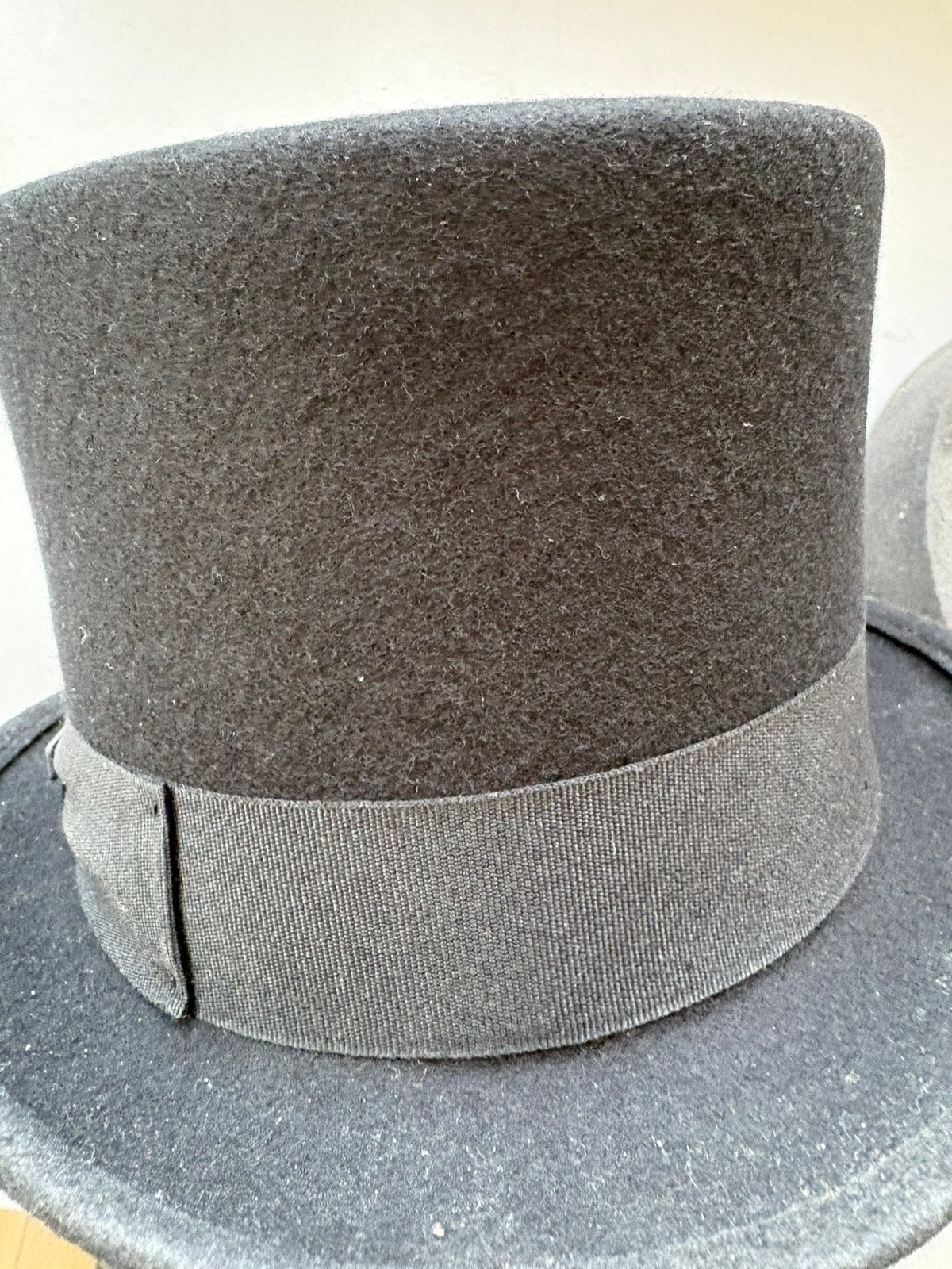 Lipodo Zwarte Zylinder Hoge Hoed 100% Wolvilt Maat XL 60-61, Verzenden, Zo goed als nieuw, 58 cm (L, 7¼ inch) of meer