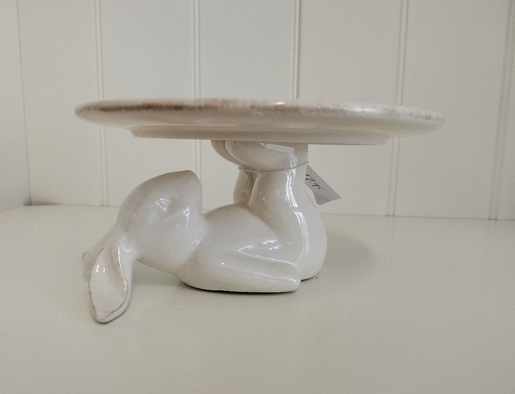 Taartplateau konijntje keramiek - cupcakes - konijn, Huis en Inrichting, Woonaccessoires | Etagères, -, Nieuw, Ophalen of Verzenden